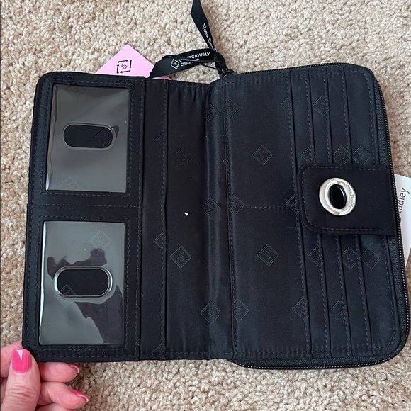 NWT Vera Bradley Nordic Multi Plaid Turnlock Wallet - Picture 6 of 12